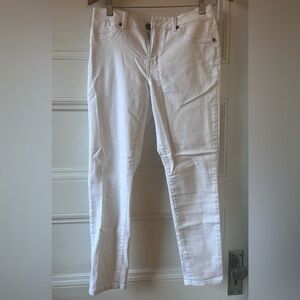 White stretch jeans